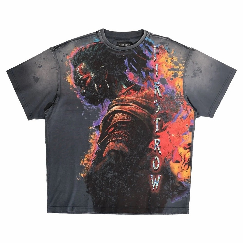 First Row "Ancestral Call Spirit Walked" Washed Tee, Size XL